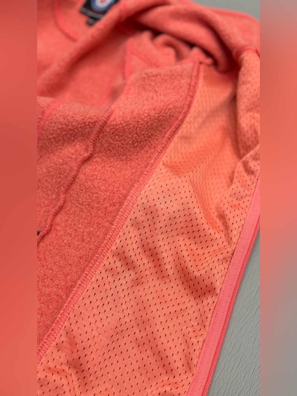 Icewear Iceland Full Zip Fleece Jacket XS Coral Pink Heathered Outdoor Hiking - Picture 12 of 16